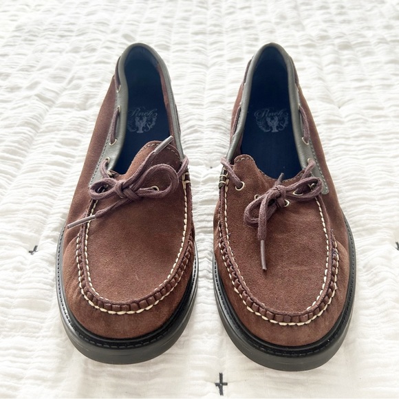 NEW Cole Haan PINCH Hand Sewn Suede Brown & Green Loafers Size 8.5 main image 8